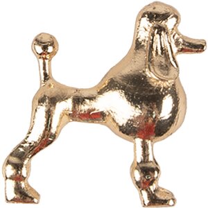 Clayre Eef Bouton de porte Chien Caniche Doré Fer...