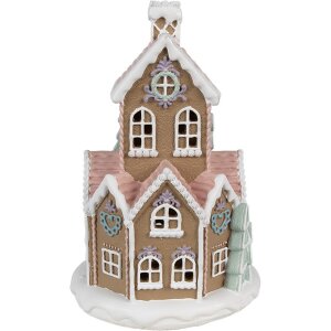 Clayre & Eef 6PR4308 Décoration Maison avec LED Ø 14x22 cm / 3xAAA