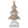 Clayre & Eef 6PR4320 Décoration Sapin de Noël 12x12x25 cm