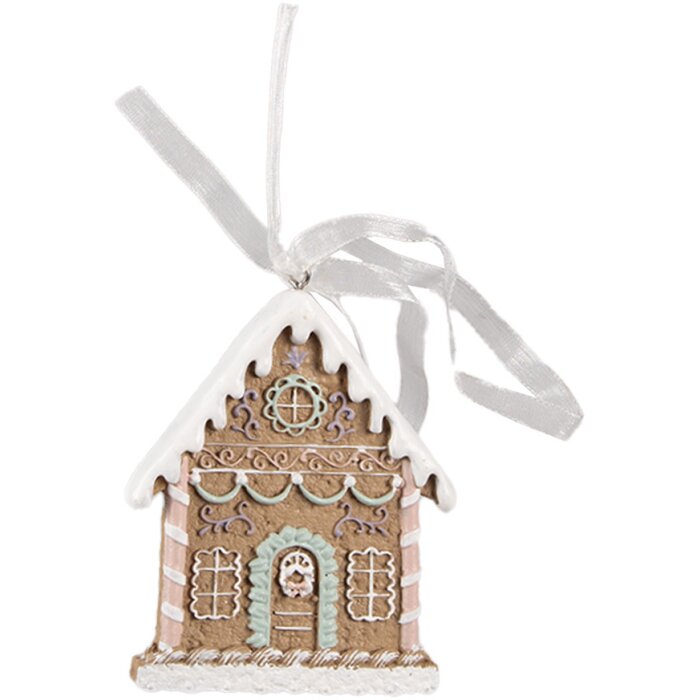 Clayre & Eef 6PR4322 Décoration Pendentif Maison 6x1x8 cm