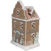 Clayre & Eef Maison en pain dépices avec LED 12x9x20 cm Polyrésine Noël