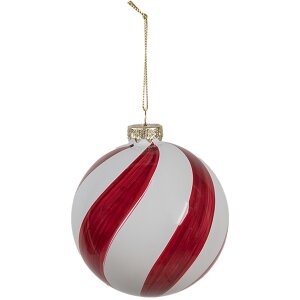 Clayre Eef Boule de Noël en verre Ø 8x8 cm...