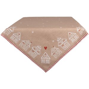 Clayre Eef Nappe Maison en pain dépices 100x100 cm...