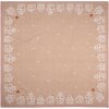 Clayre Eef Nappe Maison en pain dépices 100x100 cm brun coton style campagnard