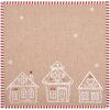Clayre Eef Serviettes Lot de 6 maisons en pain dépices 40x40 cm coton style campagnard