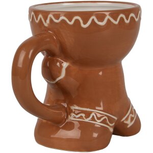 Clayre & Eef Tasse Bonhomme de pain dépice 325 ml Brun Tasse en céramique Noël