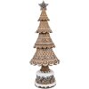 Clayre Eef Sapin de Noël Design pain dépice brun Ø 16x42 cm style campagnard