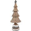 Clayre Eef Sapin de Noël Design pain dépice brun Ø 16x42 cm style campagnard