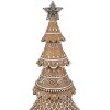 Clayre Eef Sapin de Noël Design pain dépice brun Ø 16x42 cm style campagnard