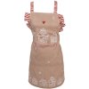 Clayre Eef Tablier de cuisine pour enfants Maison en pain dépices 48x56 cm Coton style campagnard