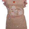 Clayre Eef Tablier de cuisine pour enfants Maison en pain dépices 48x56 cm Coton style campagnard