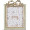 Clayre & Eef 2F1163 Cadre photo vert 16x2x22 cm Romantique Décor de nœuds
