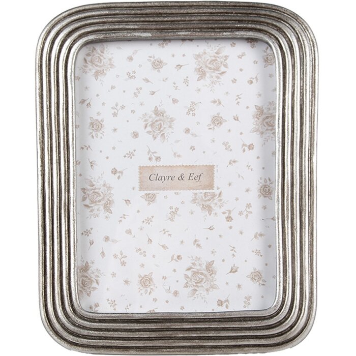 Clayre & Eef 2F1169 Cadre photo argent 17x2x22 cm pour photos 13x18 cm