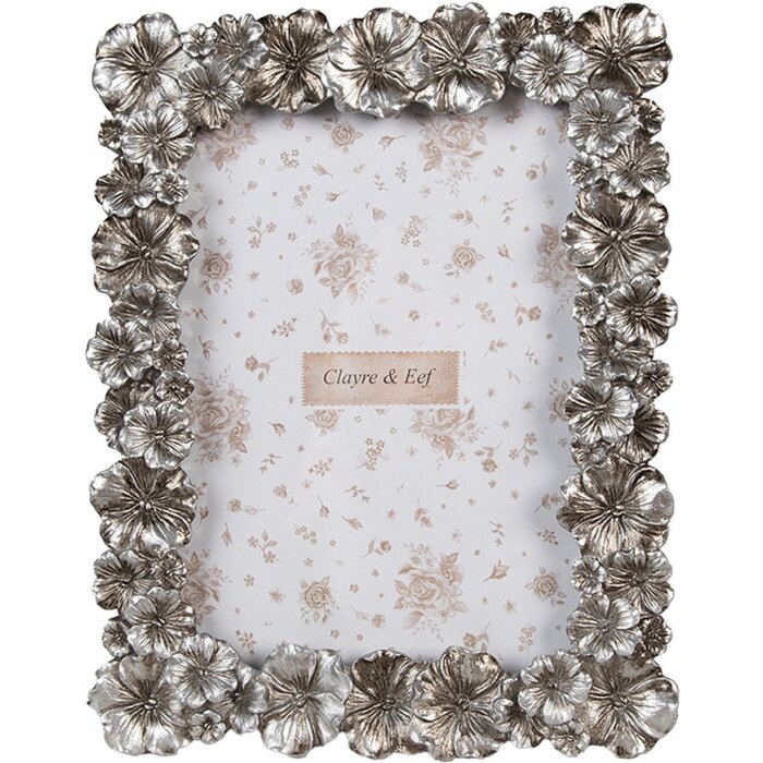 Clayre & Eef 2F1173 Cadre photo 17x2x22 cm Argent Style Vintage