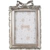 Clayre & Eef 2F1178 Cadre photo Argenté 14x3x21 cm 10x15 cm Romantique