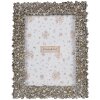 Clayre & Eef 2F1183 Cadre photo Argenté 18x2x23 cm Design Rétro Fleuri