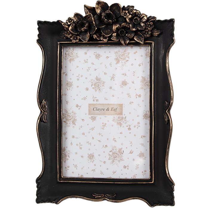 Clayre & Eef 2F1185 Cadre photo noir antique 15x3x22 cm pour photos 10x15 cm