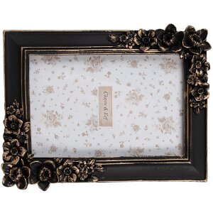 Clayre & Eef 2F1186 Cadre photo noir 15x2x20 cm Vintage style boho