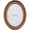 Clayre & Eef 2F1191 Cadre photo ovale or 17x2x21 cm 13x18 cm
