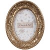 Clayre & Eef 2F1193 Cadre photo ovale doré 11x3x14 cm style baroque