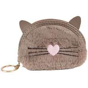 Juleeze JZWA0215 Portefeuille look chat 12x2x10 cm brun