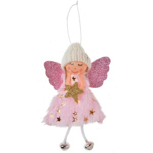 Clayre & Eef 65680P Décoration Ange suspendu...