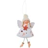 Clayre & Eef 65680W Décoration Ange suspendu 8x3x15 cm blanc