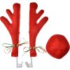 Clayre & Eef 65684 Décoration Bois de cerf et nez pour voiture 25x6x41 cm