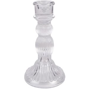 Clayre & Eef 6GL4909 Bougeoir Transparent Verre...