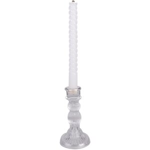 Clayre & Eef 6GL4909 Bougeoir Transparent Verre...
