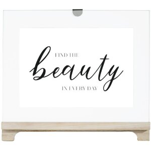 Hama Cadre portrait Beauty 13 x 18 cm bois MDF verre reflex transparent-blanc