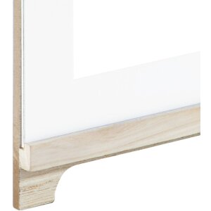 Hama Cadre portrait Beauty 13 x 18 cm bois MDF verre reflex transparent-blanc