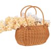 Clayre & Eef 65720 Corbeille de rangement marron plastique 38x24x19/38 cm