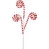 Clayre & Eef 65849 Décoration de Noël canne à sucre rouge blanc 17x1x66 cm