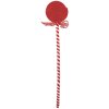 Clayre & Eef 65851 Décoration de Noël Lollipop rouge blanc 9x1x41 cm Plastique