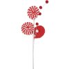 Clayre & Eef 65860 Décoration Lollipop rouge-blanc 12x1x42 cm