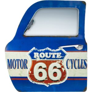 ZEP Décoration métallique Porte de voiture rétro Design Route 66 41x47x5 cm look vintage