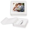 ZEP USB Box Alba Blanc Découpe photo 9x9 cm 11x11x3 cm sans clé USB