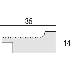ZEP Polystyrène Cadre photo Naxos Crème 15x20 cm