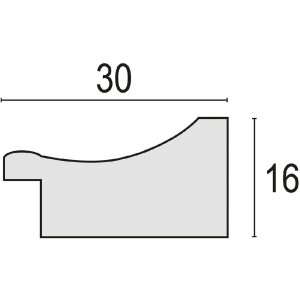 Cadre photo ZEP en polystyrène Arles Nature 30x40 cm