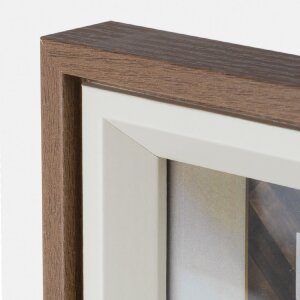 Cadre photo ZEP Bologna brun 30x40 cm MDF aspect bois Suspension murale