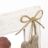 Cadre photo en bois ZEP Lille blanc 15x20 cm avec décoration en forme de cœur