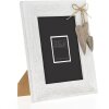 Cadre photo en bois ZEP Lille blanc 15x20 cm avec décoration en forme de cœur