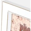 Cadre photo en bois ZEP Kepler 3Q Blanc 3 photos 10x15 cm Pose murale ou sur table