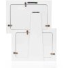Cadre photo en bois ZEP Kepler 2Q 2 photos 10x15 cm blanc