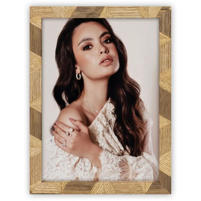 ZEP Cadre photo en bois Lisbona 13x18 cm Naturel Marron Décoratif