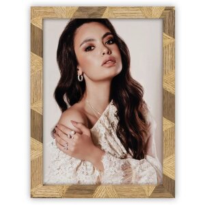 ZEP Cadre photo en bois Lisbona 15x20 cm Naturel Marron...