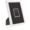 Cadre photo ZEP en bois Caen 13x18 cm bicolore blanc marron