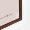 Cadre photo ZEP en bois Caen 13x18 cm bicolore blanc marron