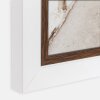 Cadre photo ZEP en bois Caen 13x18 cm bicolore blanc marron